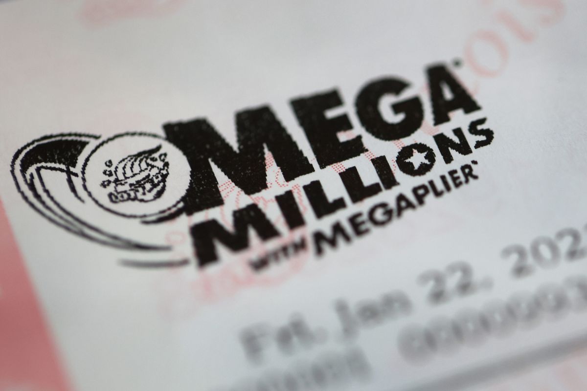 Un boleto de Mega Millions.