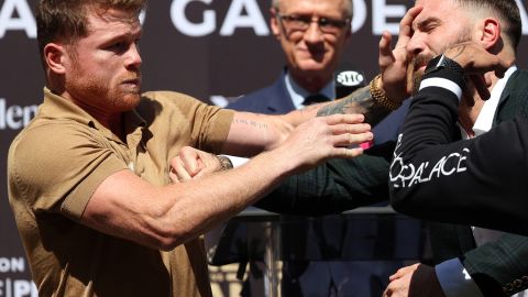 Canelo Alvarez v Caleb Plant - Press Conference