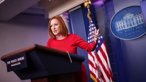 Jen Psaki en conferencia de prensa