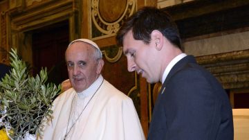 Lionel Messi y el Papa Francisco