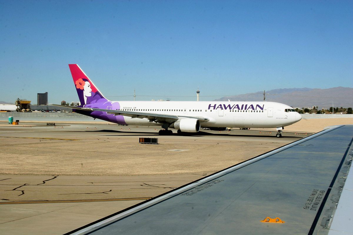 Un avión de Hawaiian Airlines.