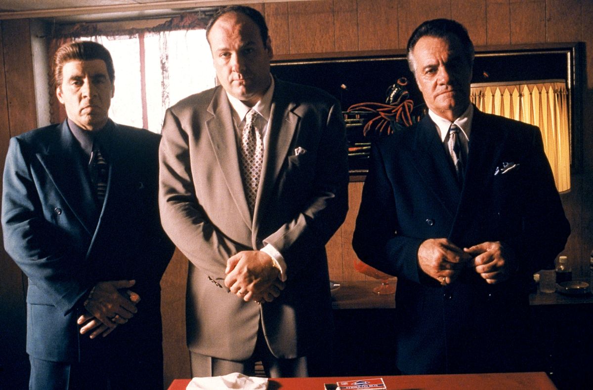 Steven Van Zandt, James Gandolfini y Tony Sirico, los protagonistas de  la exitosa serie de HBO, "Los Soprano".