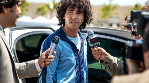 Nazareno Casero es uno de los intérpretes de Maradona en la bioserie.
