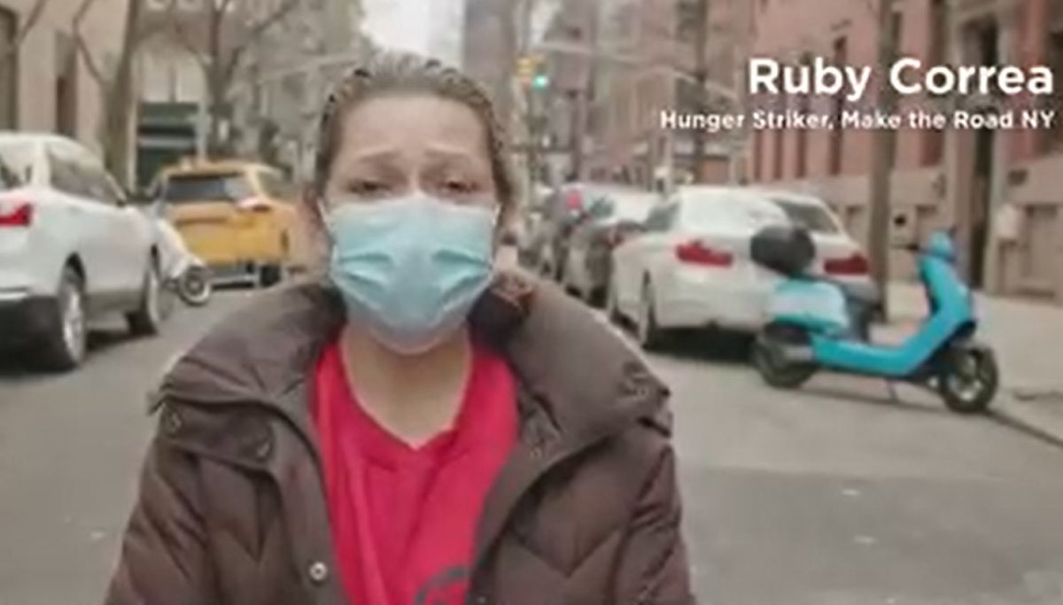 Ruby Correa estuvo 23 días en huelga de hambre.