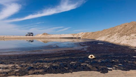 Oil Spill off the coast of Huntington Beach, California