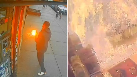 El ataque fue captado por cámaras de videovigilancia.