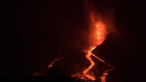 Un astronauta captó una fotografía del volcán de la isla de La Palma desde el espacio.