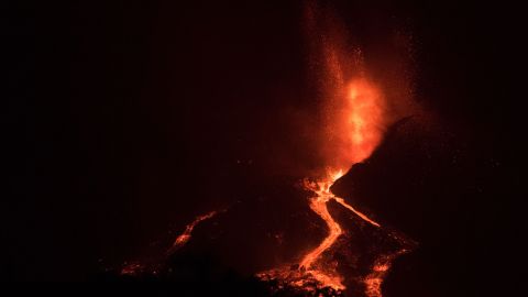 Un astronauta captó una fotografía del volcán de la isla de La Palma desde el espacio.