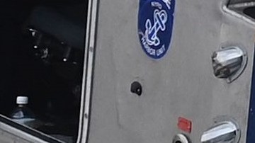 NYPD en Hudson River, octubre 2021.