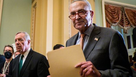 El senador Schumer enlistó las prioridades de los demócratas en el Senado.