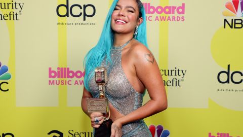 Karol G ganó el premio a la Mejor Artista Femenina Latina.