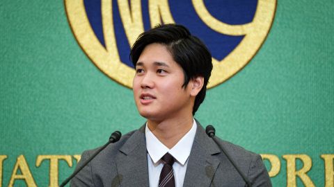 Shohei Ohtani Of Los Angeles Angels Press Conference