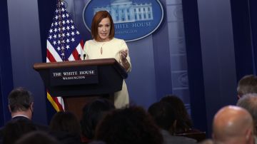 Jen Psaki Holds Daily White House Press Briefing