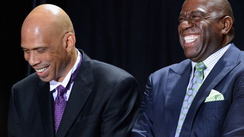 Kareem Abdul-Jabbar Statue Unveiling At STAPLES Center