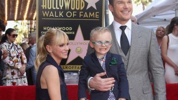 Anna Faris, Chris Pratt y su hijo, Jack Pratt.