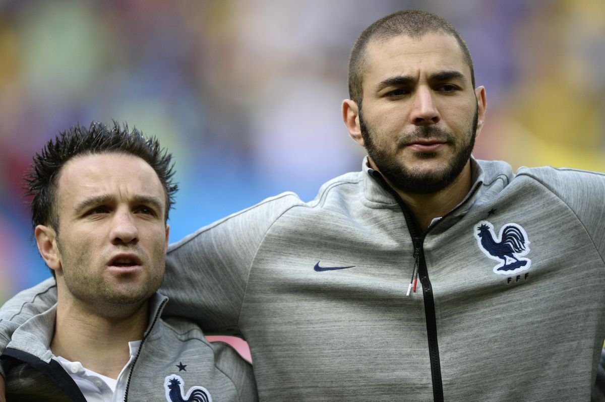 Benzema y Valbuena compartieron por años en la selección de Francia.