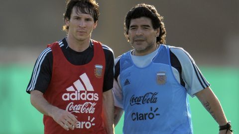 Argentina's football team coach Diego Ma