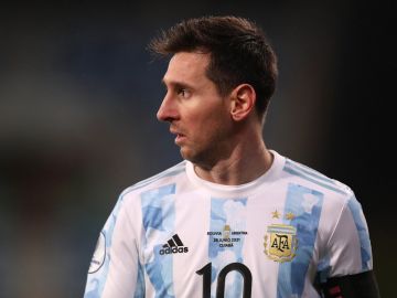 Messi viene de ganar la Copa América en Brasil con la Albiceleste.