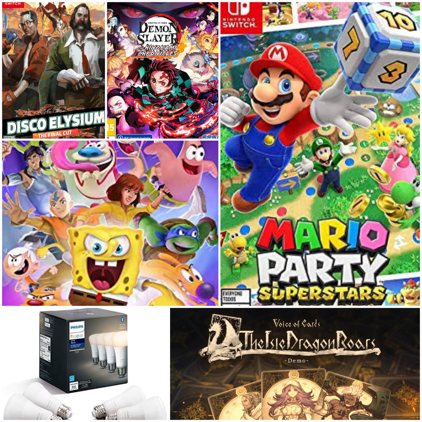 Review: Mario Party Superstars, Demon Slayer: Kimetsu no Yaiba, Disco  Elysium, Nickelodeon All-Star Brawl, Voice of Cards y Philips Hue Blanco -  El Diario NY