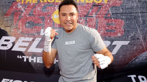 Boxing Legend "The Golden Boy" Oscar De La Hoya, Hosts Open To The Public Media Workout