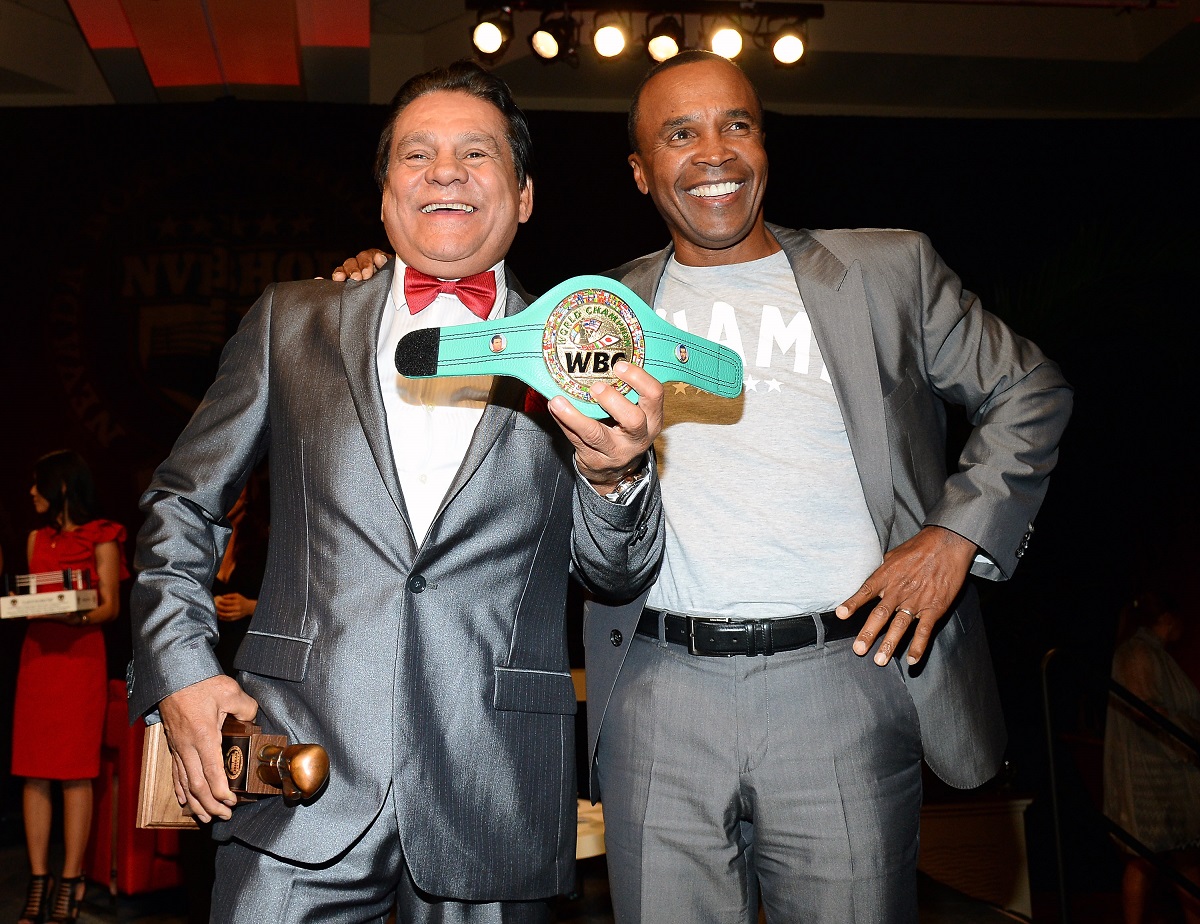Como en los viejos tiempos tres décadas después Sugar Ray Leonard y Roberto Durán tuvieron un