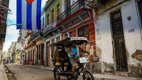 Periodistas de EFE en Cuba.