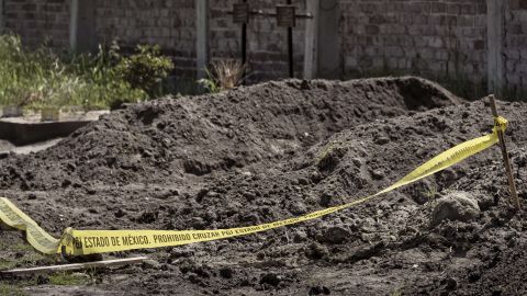 Fosas clandestinas en México.