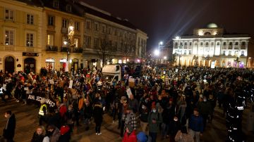 Manifestación en Polonia.