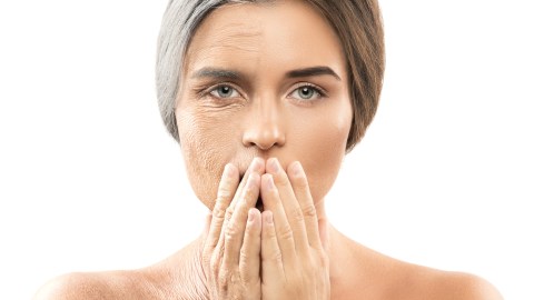 Aging,Concept.,Comparison,Of,Young,And,Old.,Real,Result,Achieved
