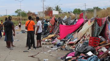 Desalojan a miles de haitianos del campamento del sureste de México
