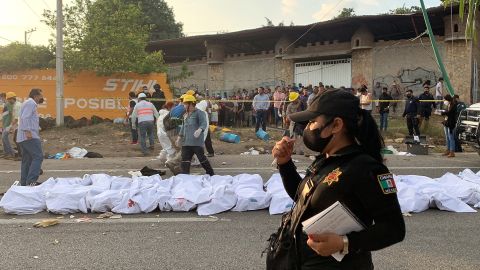 Aún no se ha determinado la edad, el sexo o las identidades de los migrantes fallecidos y heridos en esta tragedia.