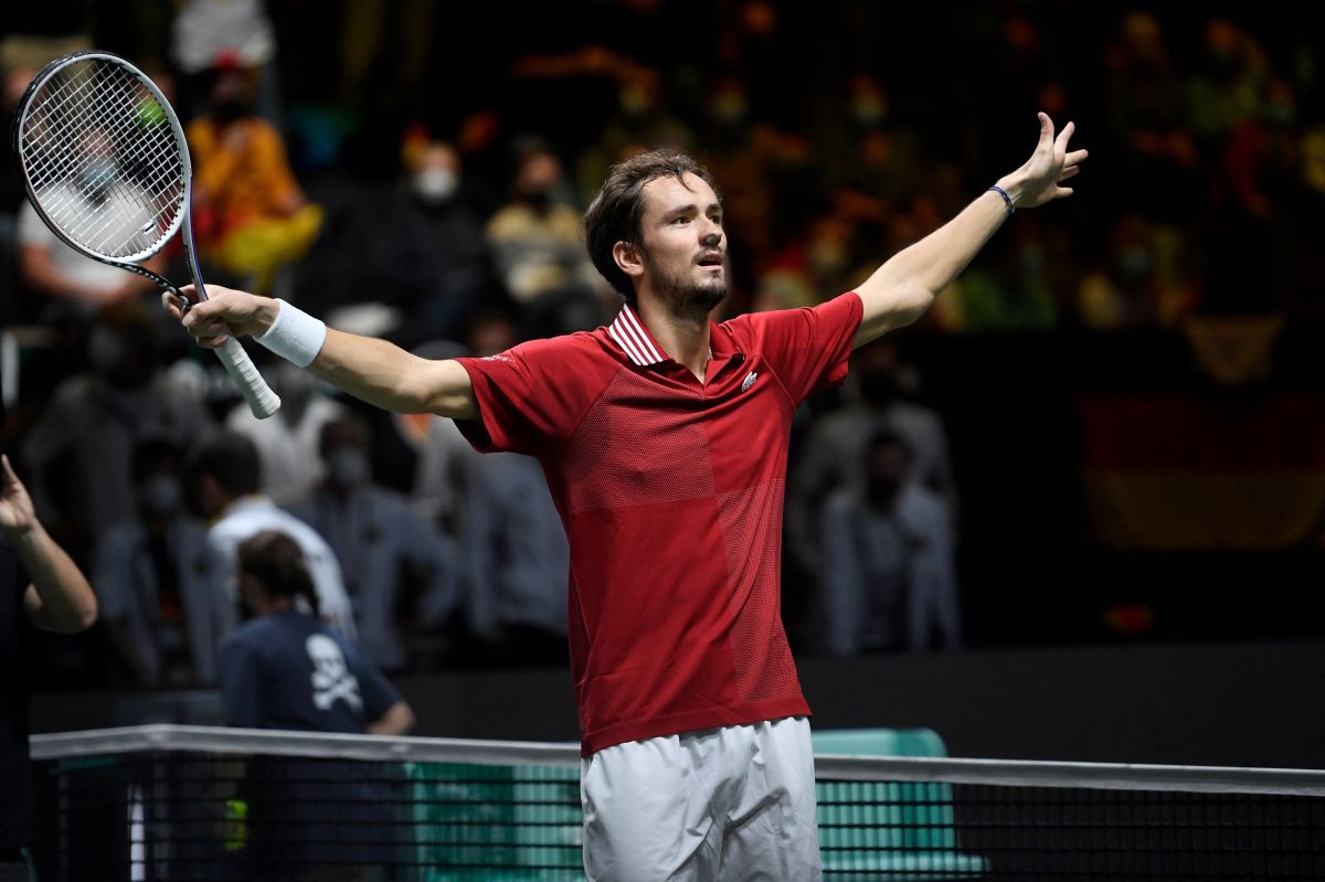 Daniil Medvedev guió a la Federación Rusa de Tenis a la final de la Copa Davis.