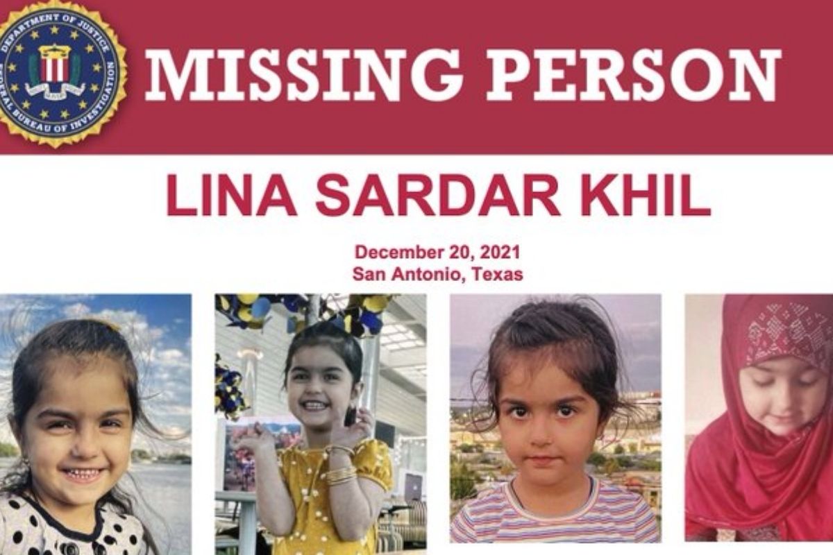 What about Lina Sardar Khil, the Afghan girl who disappeared from the San Antonio playground?