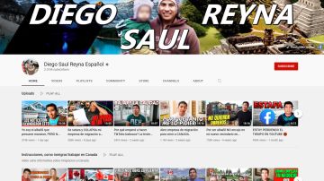 La página de YouTube de Diego Saul Reyna tiene más de 2 millones de seguidores.