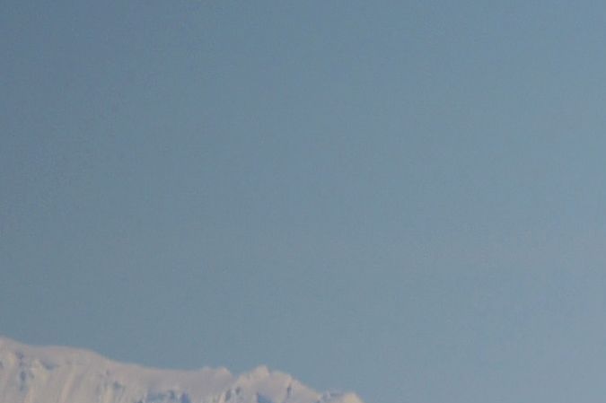 View of a glacier Thwaites, Antartic