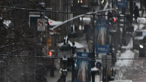 Lluvia en Manhattan, NY.