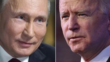 Los presidentes Vladimir Putin y Joe Biden.