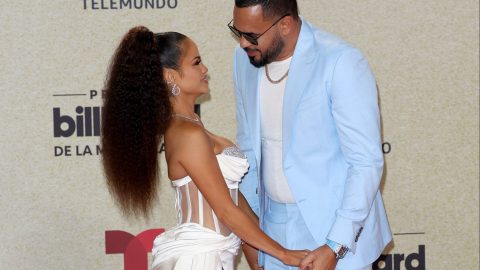 La cantante Natti Natasha y su pareja Raphy Pina.