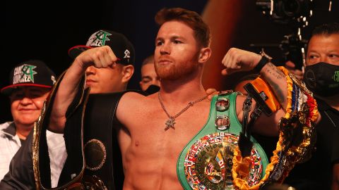 Canelo Alvarez v Caleb Plant - Weigh-in