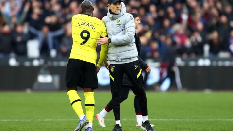 Tomas Tuchel y Romelu Lukaku