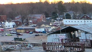 Mayfield se considera hasta ahora la zona más afectada por tornados.