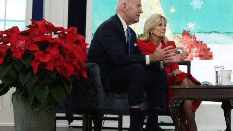 President Biden Meets Virtually With Service Members On Christmas