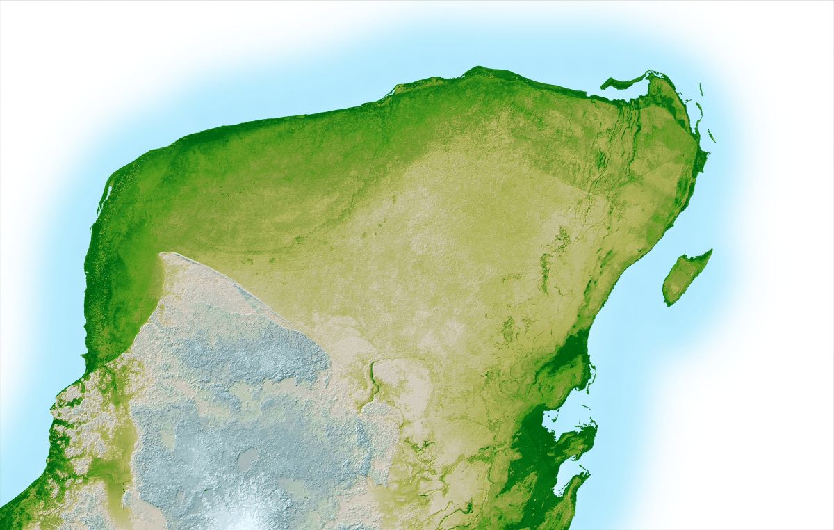 México parece verse diferente desde el espacio en comparación a lo que hemos visto en los mapas.