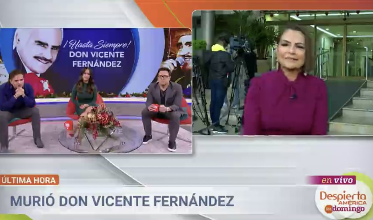 Vicente Fernández: El momento en que 'Despierta América en Domingo' da primero la noticia de su muerte