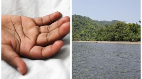 Mujer arroja al río a sus tres hijas (1)