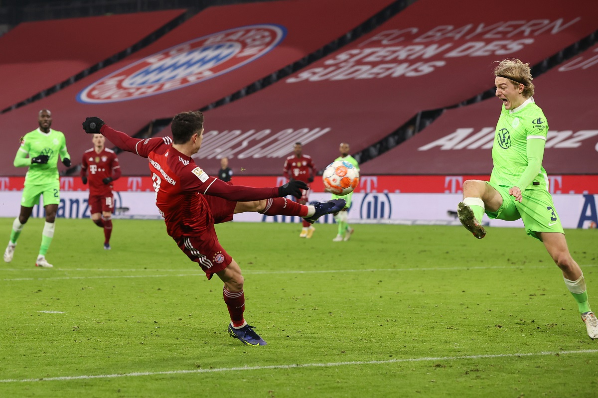 Lewandowski llegó a la marca con su gol al Wolsfburg este viernes.