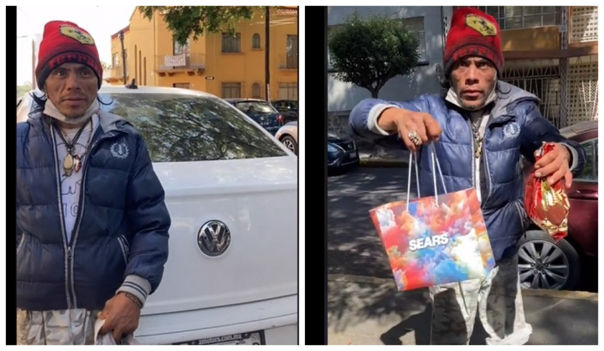 TikTok video: Poignant, homeless responds with gift to young man who gave him money on Christmas