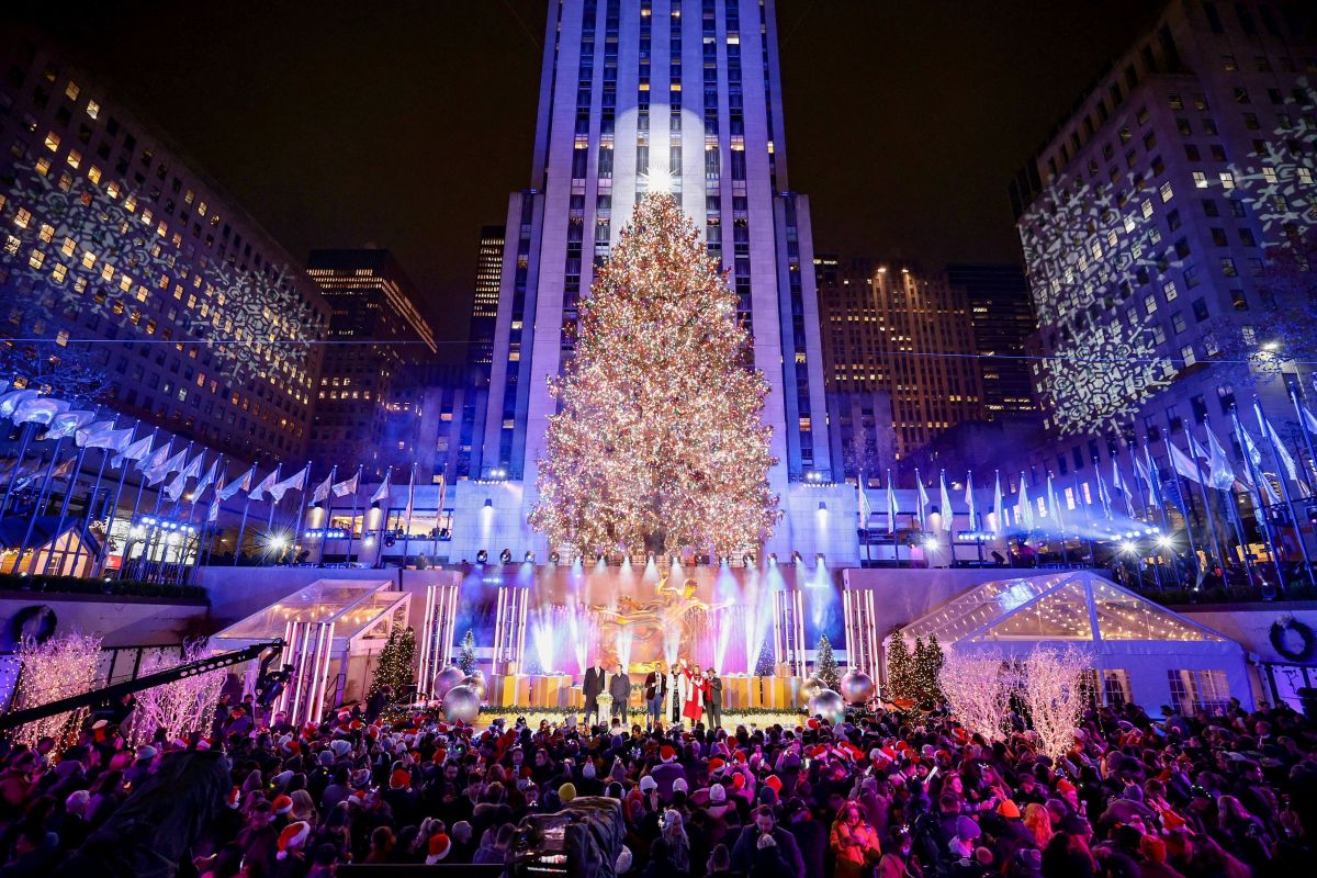 El del Rockefeller Center es uno de los árboles de Navidad más altos del mundo.