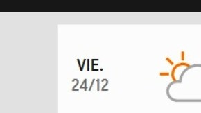 Pronóstico de viernes a lunes.