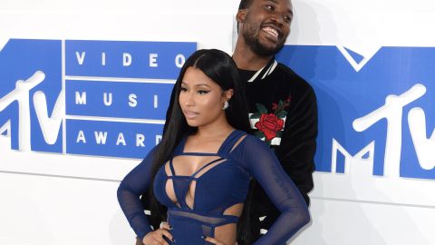 Nicki Minaj junto a Meek Mill.